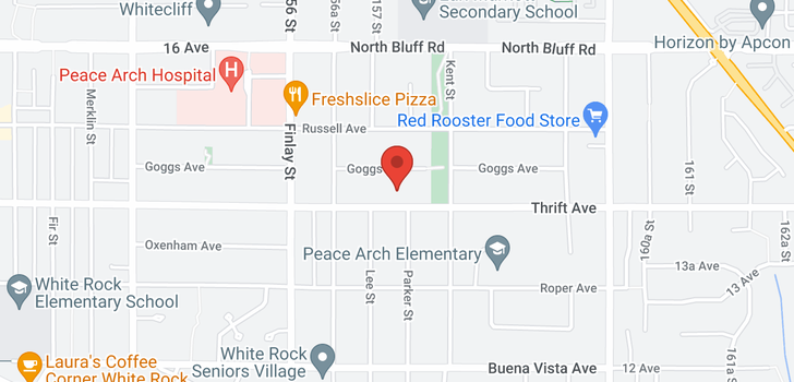 map of 15733 THRIFT AVENUE